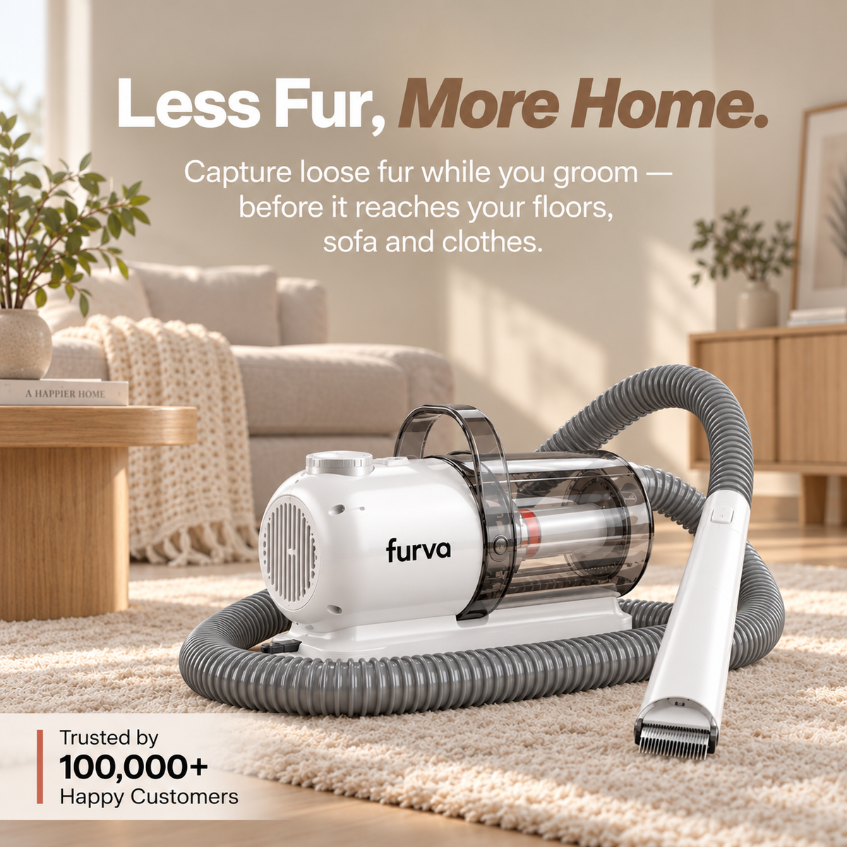 FURVA Groom™ 7-in-1 Pet Grooming Vacuum